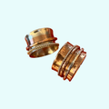 Fluted Edge Custom Spinner Rings